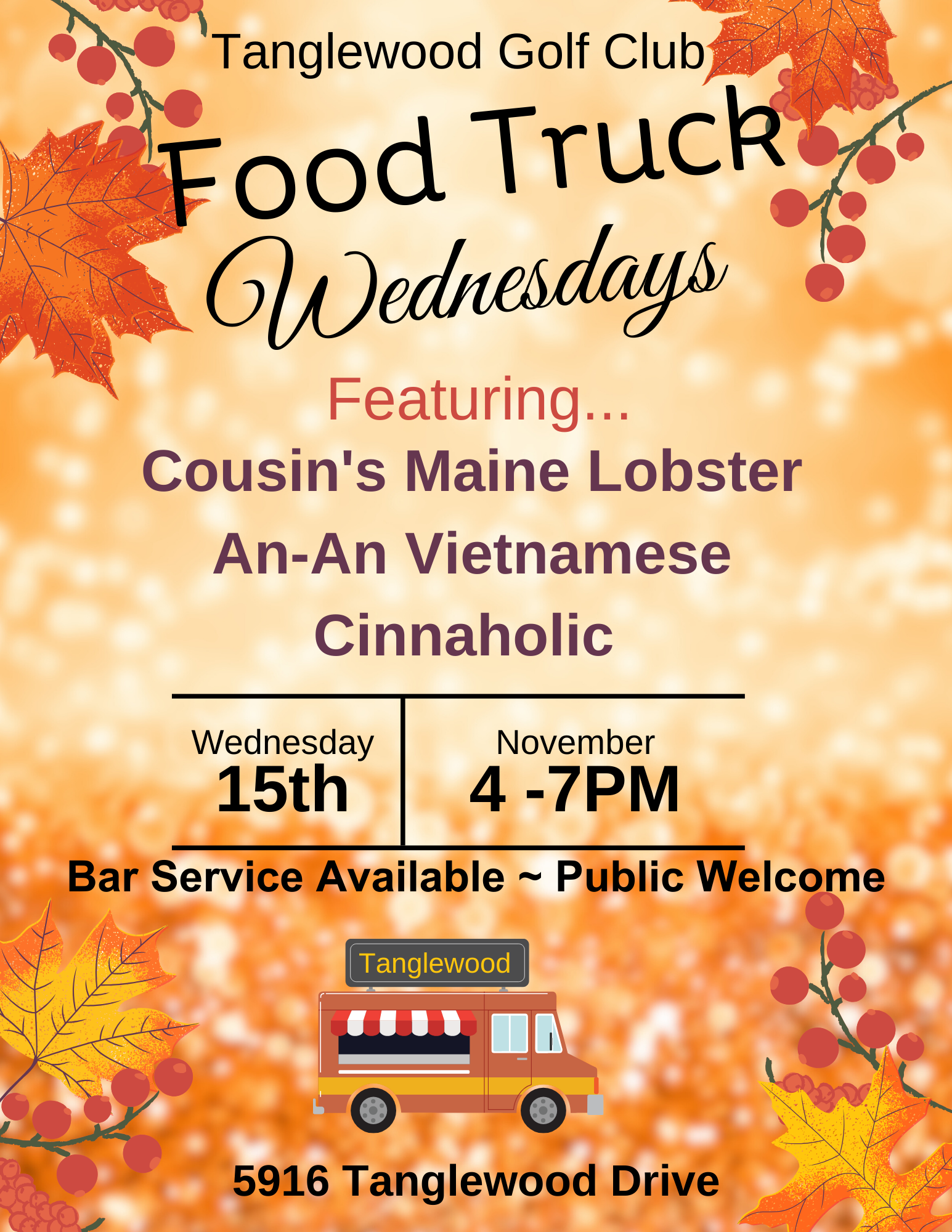 November Food Truck Flyer